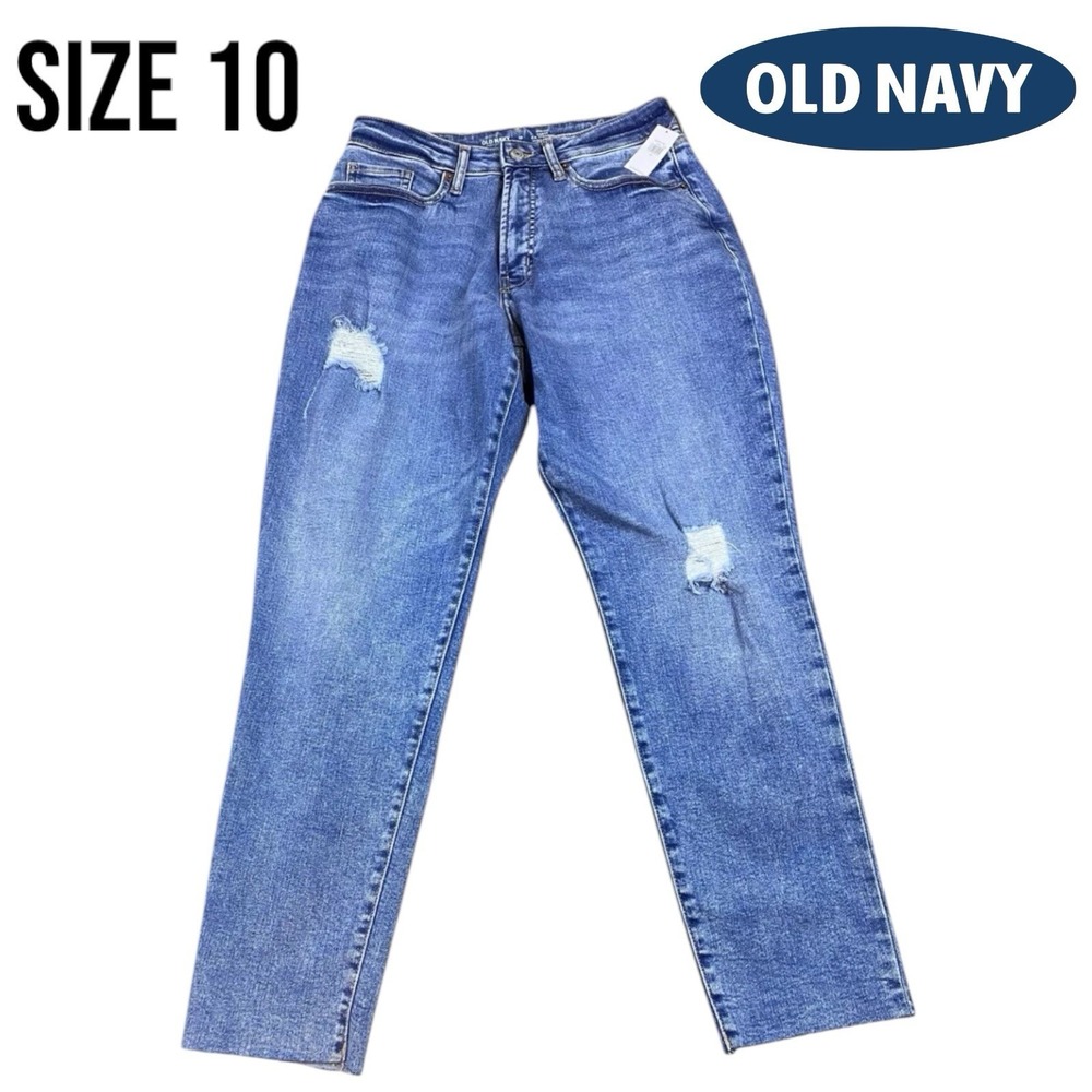 Old Navy Jeans Womens 10‎ Straight Leg Curvy High Rise NEW WITH TAGS